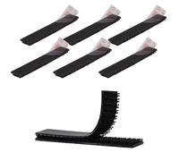 3M Dual Lock SJ3550 Cinta Adhesiva de Enclavamiento Resistente de 1.27 cm x 7.62 cm 6 Unidades Color Negro con Cierre Resellable con Forma de Hongo y Cinta de Montaje para ez Pass en Interiores