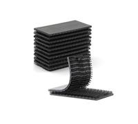 3M Dual Lock SJ3550 Cinta Adhesiva de Enclavamiento Resistente de 2.54 cm x 5 cm 10 Unidades Color Negro con Cierre Resellable con Forma de Hongo y Cinta de Montaje para ez Pass en Interiores
