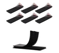 3M Dual Lock SJ3550 Cinta Adhesiva de Enclavamiento Resistente de 2.54 cm x 7.62 cm 6 Unidades Color Negro con Cierre Resellable con Forma de Hongo y Cinta de Montaje para ez Pass en Interiores