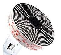 3M Dual Lock SJ3550, cinta de cierre resellable resistente, impermeable (5 veces más fuerte que la cinta clásica de gancho y bucle), color negro [ROOMWATCHMAN (R)] (25,4 mm x 1 metro)