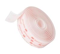 3M Dual Lock SJ3560 Cinta Adhesiva de Doble Fina Extra Fuerte Resistente 25 mm x 1,9 m Color Transparente 1 Rollos con Cierre Resellable con Forma de Hongo Entrelazado para en Interiores y Exteriores