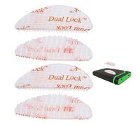 3M Dual Lock, Soporte para telepass, Bloqueo de presión Almohadilla adhesiva impermeable, doble bloqueo Autoadhesivo, pegatinas de Telepass para coche, Adhesivo con velcro para colocación, Transparent