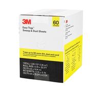 3M Easy Trap - Hojas de limpieza para limpieza de suciedad, arena y pelo en suelos de madera, vinilo y azulejos en cocinas, baños y entradas, hojas de 12,7 x 15,2 cm, 60 hojas/rollo