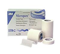 3M Esparadrapo Micropore de Papel Hipoalergénico 2.5 cm x 9.14 m, Caja con 12 Unidades