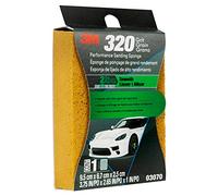 3M Esponja de Lijado Performance 03070, Grano 320, 9,5 x 6,7 x 2,5 cm, 1 por Paquete