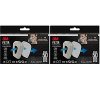 3M Filtro de partículas 5935, 2 pares de filtros 5935 + 1 par de retenedores de filtros 501/paquete (Paquete de 2)