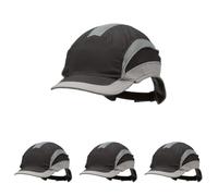 3M™ First Base™ 3 Gorra de protección 2021101, Extra, Azul Marino, Visera Recortada, 55 mm (Paquete de 4)
