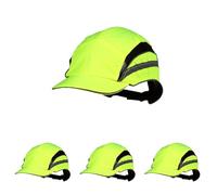 3M™ First Base™ 3 Gorra de protección 2021101, Extra, Azul Marino, Visera Recortada, 55 mm (Paquete de 4)