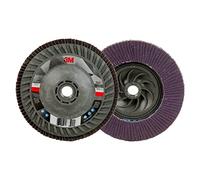 3M Flap Disc 769F, 120+ YF-Weight, T27 cambio rápido, 5" x 5/8"-11