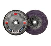3M Flap Disc 769F, 40+ YF-Weight, T27 cambio rápido, 4-1/2" x 5/8"-11, 10 por caja