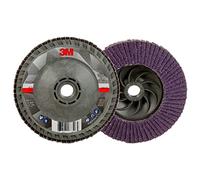 3M Flap Disc 769F, 40+ YF-Weight, T29 cambio rápido, 4-1/2" x 5/8"-11