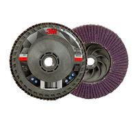 3M Flap Disc 769F, 60+ YF-Weight, T29 cambio rápido, 4-1/2" x 5/8"-11