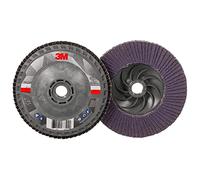 3M Flap Disc 769F, 80+ YF-Weight, T27 cambio rápido, 4-1/2" x 5/8"-11