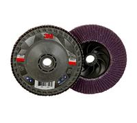 3M Flap Disc 769F, 80+ YF-Weight, T29 cambio rápido, 4-1/2" x 5/8"-11