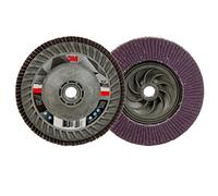 3M Flap Disc 769F, 80+ YF-Weight, T29 cambio rápido, 5" x 5/8"-11