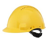 3M G3000CUV-GU protección para la cabeza Cuero, De plástico Amarillo - Casco de seguridad (330 g)