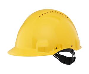 3M G3000CUV-GU protección para la cabeza Cuero, De plástico Amarillo - Casco de seguridad (330 g)