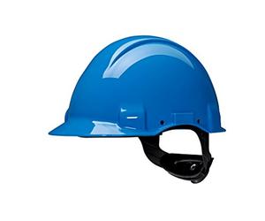 3M G3001CUV-BB - G3001 Casco, sin ventilación, azul, arnés estándar y banda sudor plástico