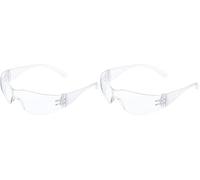 3M Gafas de seguridad Virtua con lentes antiarañazos transparentes 71500-00001 (Paquete de 2)