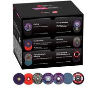 3M Grind Less Weld More Promo Kit, 67115, discos de 4-1/2 pulgadas, kit de soldadura de 16 piezas para cortar, moler, mezclar, acabar, eliminar el óxido, desbarbar
