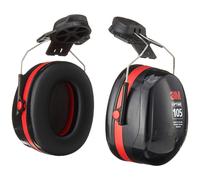 3M H10P3E Peltor Optime 105 - Orejeras acoplables para casco, protecci?n auditiva, NRR 27 dB, color negro, tama?o grande