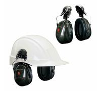 3M™ H520P3E-410-GQ Cascos protectores Peltor optime II 30 dB verdes con enganch