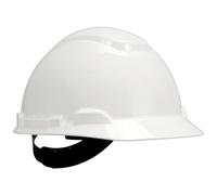 3M H700NVI - H700 Casco con ventilación, blanco, arnés de ruleta