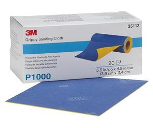 3M Hoja para Lijado de Alto Agarre, 139 mm x 114 mm, P1000, 35113