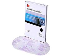 3M Hookit 01134 Disco de película abrasiva de acabado abrasivo de grano P1200 de 6 pulgadas (5 unidades), color rojo