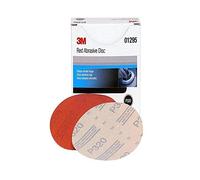 3M Hookit 01295 Disco abrasivo rojo de grano P320 de 5 pulgadas (paquete de 6)