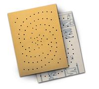 3M Hookit Clean - Hoja de lija 236U - Disco de lijado al vacío de grano P150 - respaldo de peso C, fijación de gancho y bucle - metal, compuesto, fibra de vidrio - 3 x 4 pulgadas