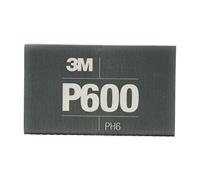 3M Hookit - Hoja abrasiva flexible, 34339, P600, 5.5 x 6.8 pulgadas, 25 hojas por caja