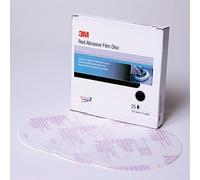 3M Hookit P80D - Disco abrasivo de Grano de 15,24 cm, Color Rojo