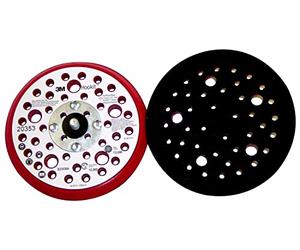3M Hookit Plato Soporte de perfil bajo para discos multiagujero, 127 mm x 9.5 mm x 8 mm, 44 Agujeros, PN 20353 (10 platos/caja)