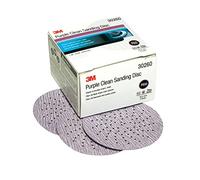 3M Hookit Purple Clean Disco de lijado 343U, 30260, 3 pulgadas, P800, 50 discos por caja