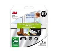 3M Junta de puerta/ventana universal Buen estado premium 1 a 3 mm x 6 m blanco