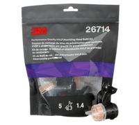 3M Kit de recarga de boquillas HVLP de gravedad de alto rendimiento, para uso con vasos PPS 2.0 para pistola de alto rendimiento, paquete de 5, 26714, Naranja, 1.4mm, Gravity