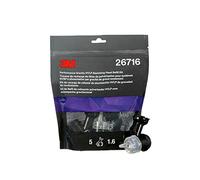 3M Kit de recarga de boquillas HVLP de gravedad de alto rendimiento, 26716, para uso con vasos PPS 2.0 para pistola de alto rendimiento, paquete de 5, Morado, 1.6mm, Gravity