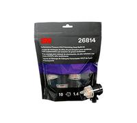 3M Kit de recarga de boquillas HVLP de presión de alto rendimiento, 26814, para usar con la pistola industrial de alto rendimiento 3M, paquete de 10, Naranja, 1.4mm, Pressure