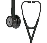 3M Littmann Cardiology IV Fonendoscopio Diagnóstico, Campana De Acabado Estándar, Vástago Y Auricular De Acero Inoxidable, Tubo Color Negro, 69 cm