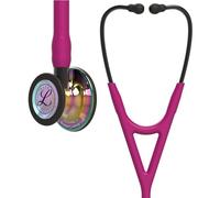 3M Littmann Cardiology IV Fonendoscopio Diagnóstico, Campana De Acabado Estándar, Vástago Y Auricular De Acero Inoxidable, Tubo Color Rosa, 69 cm