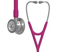 3M Littmann Cardiology IV Fonendoscopio Diagnóstico, Campana De Acabado Estándar, Vástago Y Auricular De Acero Inoxidable, Tubo Color Rosa, 69 cm