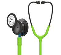 3M Littmann Fonendoscopio para monitorización Classic III, campana de acabado en color gris humo, tubo verde limón, vástago azul y auricular color gris humo, 68,5 cm, 5875