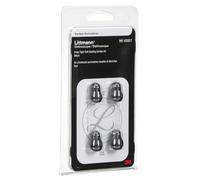 3M Littmann Kit de piezas de repuesto para fonendoscopios, olivas superblandas de colocación a presión, negras, grandes y pequeñas, 40001