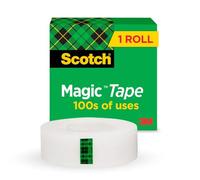 3M Scotch Magic 810 19mm x 33mm - Cinta adhesiva (Transparente), 1 unidad