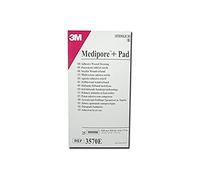 3M MediPore (TM) + PAD - aderezo adhesivo de 10x20 cm en TNT con almohadilla absorbente, paquete de 25