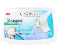 3M Micropore Esparadrapo para piel sensible Blanco 2,5 cm x 9,14 m - 1 ud