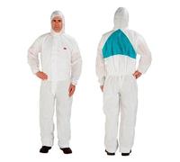 3M 4520M Traje Protector, Tipo 5/6, Talla M, Blanco/ Verde