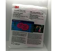 3M P100 Filtro para reparador de cara media, 2 unidades