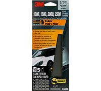 3M Papel de lija automático húmedo o seco de 3 2/3 x 9 pulgadas, 1000, 1500, 2000, 2500, paquete de grano surtido, 5 hojas